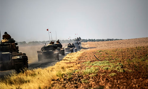 tropas turcas en el norte de Siria Ankara envía más fuerzas militares a Siria para conquistar “Al Bab”